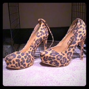 Cheetah print heels